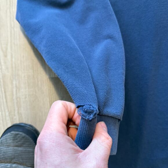 Men's Vintage 90's Nike Denver Broncos 1/4 Zip Pullover Long Sleeve Shirt Sz L - Picture 4 of 7